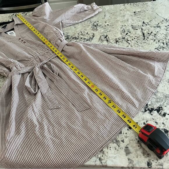 Torrid Striped Mini Cotton Poly Blouson Sleeve Shirt Dress 2X NWT 40056348 - Picture 11 of 16